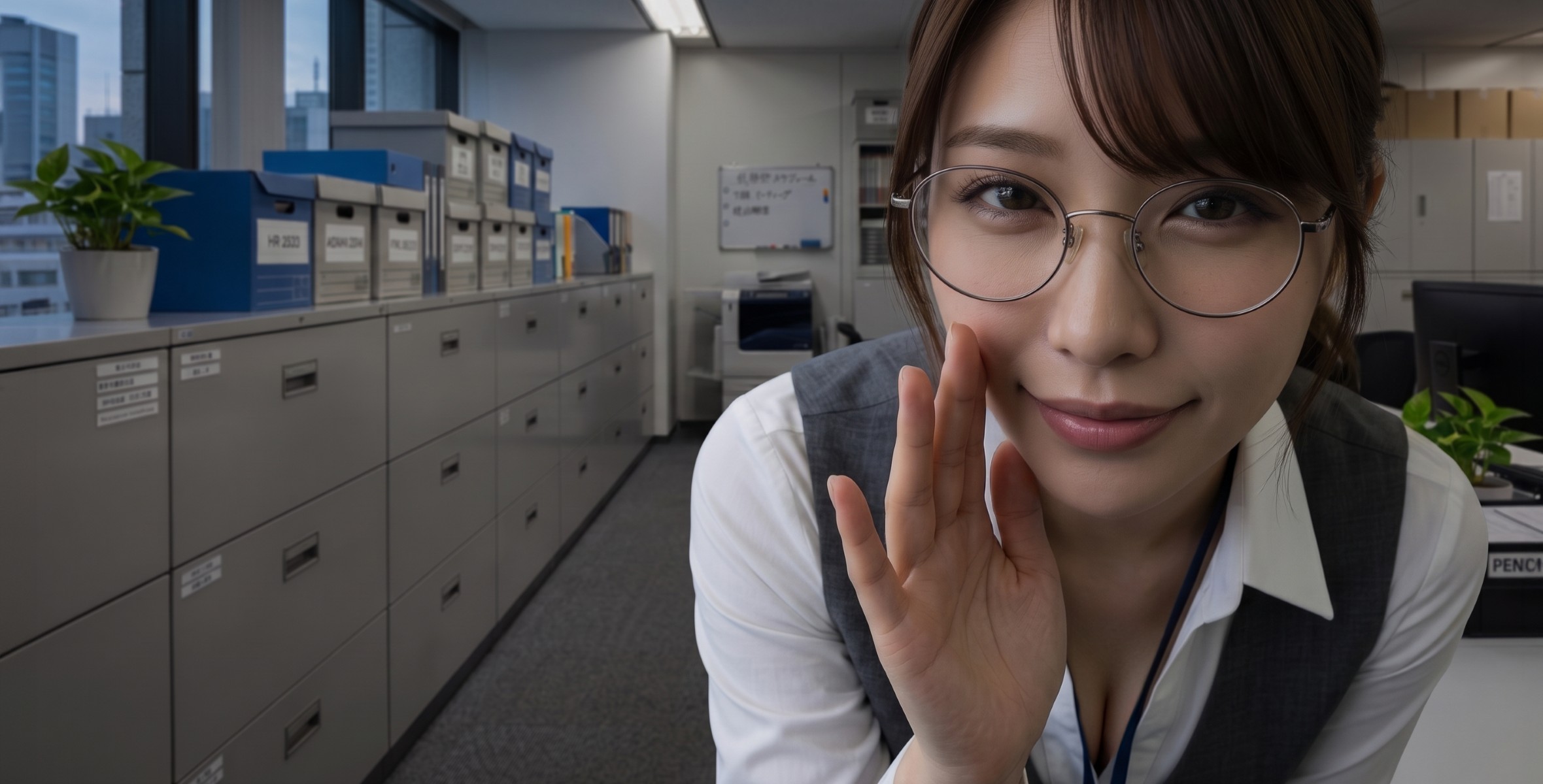 非現実オフィスの受付